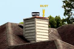 Chimney Repair Needed Jacksonville FL,  Rusty Chase Pan Leaking